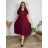Women's elegant party long sleeve dress (S/M ONE SIZE) ITALIAN FASHION IM322282