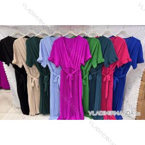 Women's short sleeve summer casual dress (S/M/L ONE SIZE) ITALIAN FASHION IMWGB25022