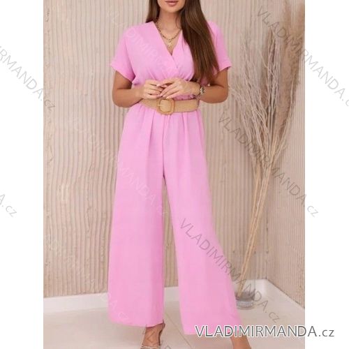 Women's short pleated skirt with belt (S/M/L ONE SIZE) ITALIAN FASHION IMWC25005