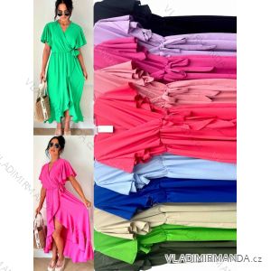 Women's short sleeve summer casual dress (S/M/L ONE SIZE) ITALIAN FASHION IMWGB25022