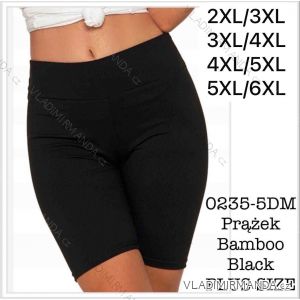 Women's short bamboo leggings, oversized (2XL - 6XL) MIE250235-5DM