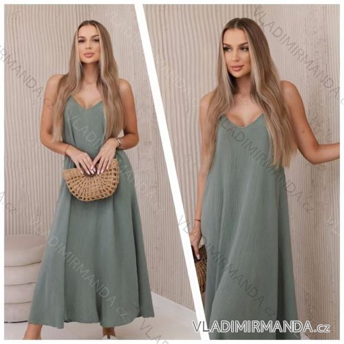 Women's short sleeve summer casual dress (S/M/L ONE SIZE) ITALIAN FASHION IMWGB25022