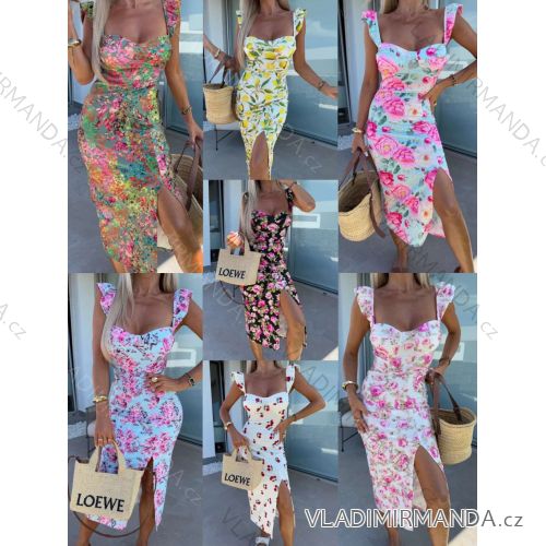 Women's short sleeve summer casual dress (S/M/L ONE SIZE) ITALIAN FASHION IMWGB25022