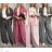 Šaty elegantní košilové dlouhý rukáv dámské (S/M ONE SIZE) ITALSKÁ MÓDA IMWY21734
