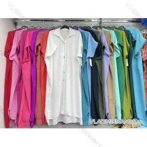 Women's Long Chiffon Short Sleeve Dress (S/M ONE SIZE) ITALIAN FASHION IMWGM23456