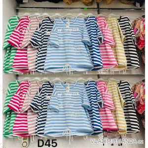 Women's Long Sleeve Knitted Sweater (S/M ONE SIZE) ITALIAN FASHION IMWDT23005