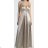 Long satin strapless evening dress for women (S/M/L ONE SIZE) ITALIAN FASHION IMPSH256679
