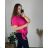 Tunic with pendant short sleeve women's oversized (54/56/58 ONE SIZE) ITALIAN FASHION IM425031