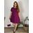 Dress with bag short sleeve women's plus size (2XL/3XL ONE SIZE) ITALIAN FASHION IM423064/DUR red