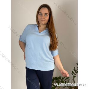 Elegant 3/4 long sleeve blouse for women, oversized (50/52/54 ONE SIZE) ITALIAN FASHION IMC25132