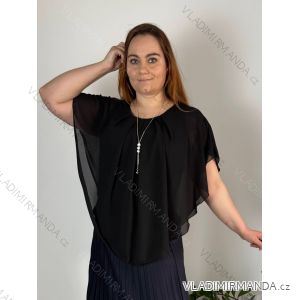 Tunic with pendant short sleeve women's oversized (54/56/58 ONE SIZE) ITALIAN FASHION IM425031