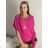 Women's tunic extended short sleeve (UNI S-M) SWEETISIMA ITALIAN FASHION IMD20069 white