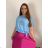 Women's tunic extended short sleeve (UNI S-M) SWEETISIMA ITALIAN FASHION IMD20069 white