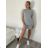 Dress classic short sleeve with pockets women (UNI S / M) ITALIAN FASHION IMD20025