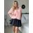 Tunic Blouse Short Sleeve Women's Plus Size (XL/2XL/3XL ONE SIZE) ITALIAN FASHION IM424128