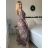 Women's Long Sleeve Summer Shirt Dress (S/M/L ONE SIZE) INDIAN FASHION IMWY23123 -   pink -   M / L