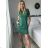 Dress classic short sleeve with pockets women (UNI S / M) ITALIAN FASHION IMD20025
