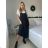 Women's summer strappy dress with short sleeve t-shirt (XS/S/M ONE SIZE) ITALIAN FASHION IMD25071 S/M/L black