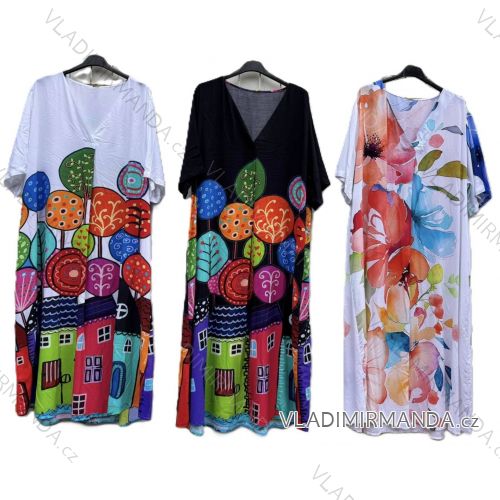 Women's 3/4 long sleeve shirt dress (XS/S/M ONE SIZE) ITALIAN FASHION IMD25030