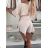 Women's 3/4 long sleeve shirt dress (XS/S/M ONE SIZE) ITALIAN FASHION IMD25030