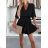 Women's 3/4 long sleeve shirt dress (XS/S/M ONE SIZE) ITALIAN FASHION IMD25030