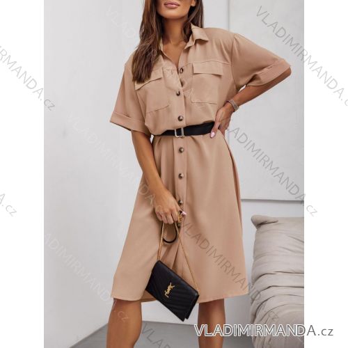 Women's 3/4 long sleeve shirt dress (XS/S/M ONE SIZE) ITALIAN FASHION IMD25030