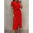 Long elegant summer short sleeve women's dress (XS/S/M ONE SIZE) ITALIAN FASHION IMD25099