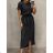 Long elegant summer short sleeve women's dress (XS/S/M ONE SIZE) ITALIAN FASHION IMD25099