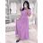 Long elegant summer short sleeve women's dress (XS/S/M ONE SIZE) ITALIAN FASHION IMD25104
