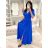 Long elegant summer short sleeve women's dress (XS/S/M ONE SIZE) ITALIAN FASHION IMD25104