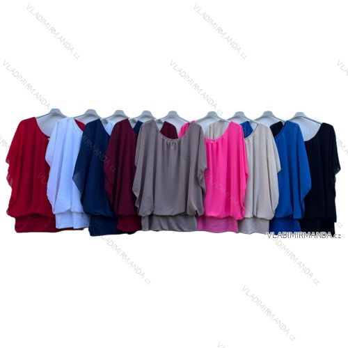 Women's 3/4 long sleeve shirt dress (XS/S/M ONE SIZE) ITALIAN FASHION IMD25030