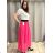 Chiffon Skirt Long Ladies (uni sl) ITALIAN MODE IM319678 S/M Pink lights