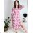 Sleeveless summer dress for women (uni sm) ITALIAN FASHION IMD20550 S/M/L pink