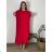 Elegant trousers with belt for women (S/M/L ONE SIZE) ITALIAN FASHION IM425057 54/56/58 red
