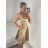 Women's elegant party long sleeve dress (S/M ONE SIZE) ITALIAN FASHION IM322282