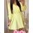 Women's short sleeve summer casual dress (S/M/L ONE SIZE) ITALIAN FASHION IMWGB25022