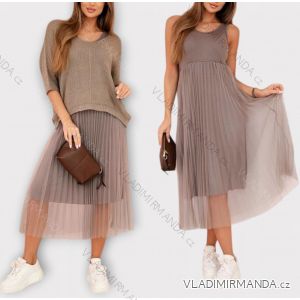 Women's Long Tulle Skirt (S/M ONE SIZE) ITALIAN FASHION IMWB233518