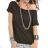 Short summer dress short sleeve women's oversized (40/42/44 ONE SIZE) ITALIAN FASHION IMD25022