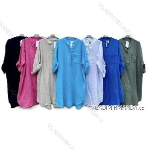 Short summer dress short sleeve women's oversized (40/42/44 ONE SIZE) ITALIAN FASHION IMD25022