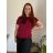 Tunic with pendant short sleeve women's plus size (3XL/4XL ONE SIZE) ITALIAN FASHION IMC23020 white