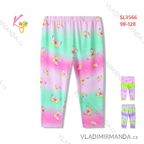 Leggings 3/4 short for children's girls (98-128) KUGO SL3566