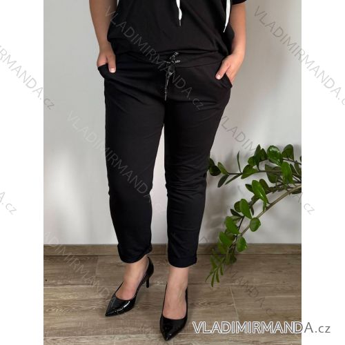Women's oversized leisure trousers ROMA (2XL-6XL ONE SIZE) ITALIAN FASHION IMBM25014