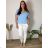Set of long sweatpants and long sleeve sweatshirt for women (UNI S / L) TURKISH FASHION IMK20148 2XL/3XL blue
