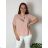 Women's Oversized Knitted Long Sleeve Sweater (S/M ONE SIZE) ITALIAN FASHION IMSN2416125 48/50 rose old rose