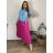 Short summer long sleeve women's dress, oversized (54/56/58 ONE SIZE) ITALIAN FASHION IM425070 44/46/48 green khaki