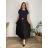 Short summer long sleeve women's dress, oversized (54/56/58 ONE SIZE) ITALIAN FASHION IM425070 44/46/48 green khaki