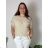 Tunic with pendant short sleeve women's oversized (54/56/58 ONE SIZE) ITALIAN FASHION IM425031