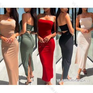 Šaty elegantní košilové dlouhý rukáv dámské (S/M ONE SIZE) ITALSKÁ MÓDA IMWY21734