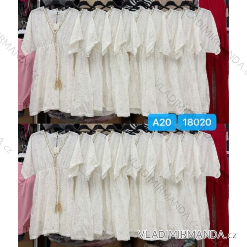 Women's Long Chiffon Short Sleeve Dress (S/M ONE SIZE) ITALIAN FASHION IMWGS231048
