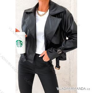 Women's Long Sleeve Leather Jacket (S-XL) ITALIAN FASHION IMWE23120